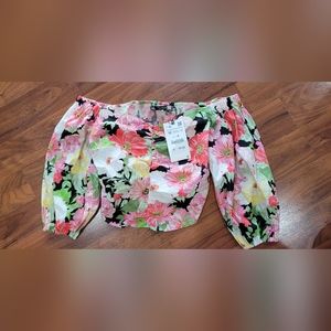 Zara Floral Crop Top